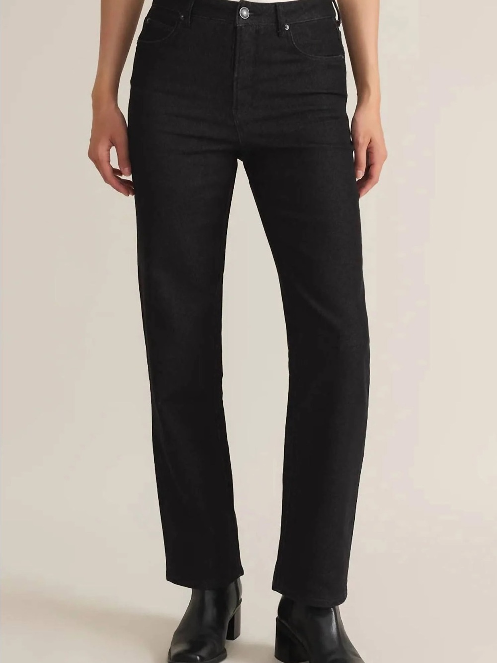 Z Supply Black Straight Leg Denim